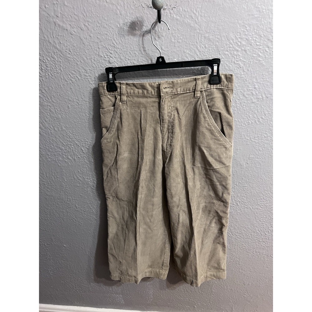 Vintage Faded Glory Beige Youth Boys Size 16 Coudroy‎ Adjustable Waist